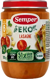 Lasagne Från 6m 190g KRAV Semper