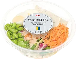 Varmrökt laxsallad 365g ICA