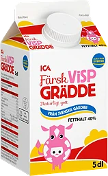 Vispgrädde Färsk 40% 5dl ICA