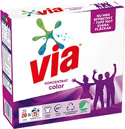 Tvättmedel Color 750g Via