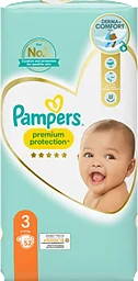 Blöjor Premium Protection 3 6-10kg 52-p Pampers