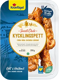Kycklingspett Sweet Chili 200g Kronfågel
