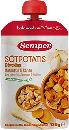 Sötpotatis & kyckling 6 Mån