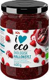 Hallonsylt 400g KRAV ICA I love eco