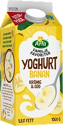 Banan Familjefavoriter Yoghurt 1,8%