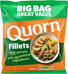 Vegetariska filéer Fryst 624g Quorn