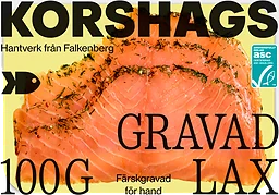 Gravad laxfilé skivad