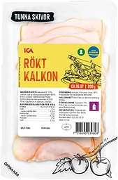 Kalkon Rökt Tunna Skivor 200g ICA