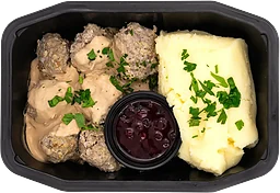 Ediths Köttbullar med mos, gräddsås & lingon 500g