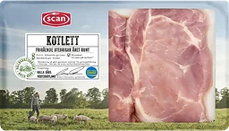 Kotlett Färsk från frigående gris 300g Scan