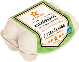 Ägg Frigående 6-p Stjärnägg