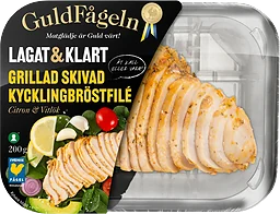 Kycklingbröstfilé grillad skivad 200g Guldfågeln