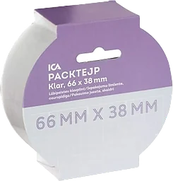 Packtejp Klar 38mmx66m ICA Home