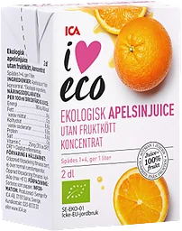 Apelsinjuice koncentrat Ekologisk 2dl ICA I love eco