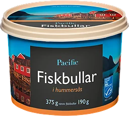 Fiskbullar i hummersås 375g Pacific