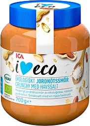 Jordnötssmör Crunchy 700g ICA I love eco