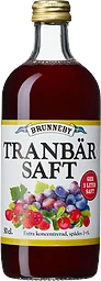 Saft Tranbär 500ml Brunneby