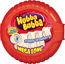 Tuggummi Snappy Strawberry Mega long  56g Hubba Bubba