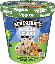 Glass Jordnötssmör Brownie Mjölkfri 465ml Ben & Jerrys