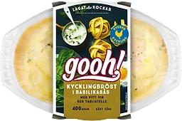 Färdigmat Kycklingbröst i basilikasås med Pasta 400g Gooh