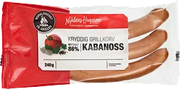 Kabanoss Kryddig Grillkorv 240g Nyhléns Hugosons