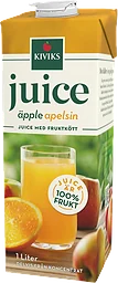 Juice med fruktköt Äpple Apelsinjuice 1l Kiviks