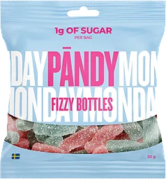 Godis Fizzy Bottles 50g Pändy