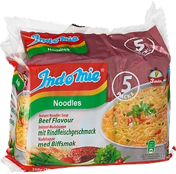Snabbnudlar Biff 5-p 350g Indomie