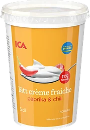 Crème fraiche Lätt Paprika & chili 11% 5dl ICA