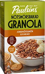 Jordnötssmör Kakao Granola Nötsmörsbakad
