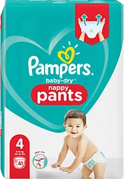 Byxblöjor Strl 4 9-15kg 41-p ValuePack Pampers