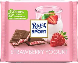 Chokladkaka Strawberry Yogurt 100g Ritter
