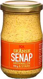Skånsk senap Grovmalen & stark 190g ICA