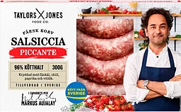 Färskkorv Salsiccia Piccante 96% Kötthalt 300g Taylors and Jones