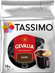 Kaffekapslar, Tassimo, Dark, 16at, Gevalia