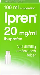 Ipren Barn från 6 månader Oral suspension 20mg/ml 100ml