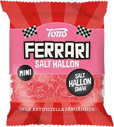 Godispåse Mini Ferrari Salt Hallon 80g Toms