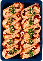 Sushi Seared Lax Nigiri 10-pack 330g Sushi Daily