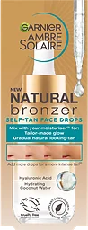 Self Tan Natural Bronzer Face Drops 30ml Ambre Solaire