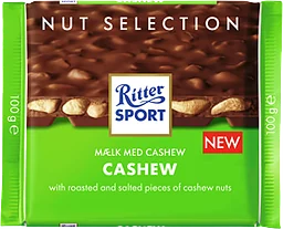 Chokladkaka med cashewnötter 100g Ritter