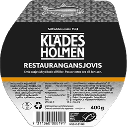 Restaurangansjovisfilé 400g Klädesholmen