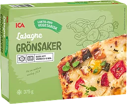 Lasagne grönsaker Fryst 375g ICA