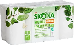 Hushållspapper 8-p Miljömärkt ICA Skona