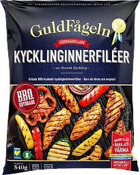 Grillade kycklinginnerfiléer BBQ Fryst 540g Guldfågeln