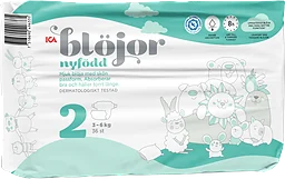 Blöjor Nyfödd Strl 2 3-6kg 36-p ICA