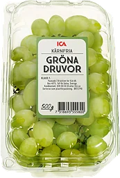 Druvor Thompson Seedless Gröna kärnfria 500g Klass 1 ICA