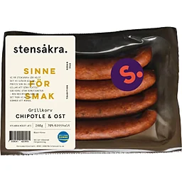 Kryddkorv Chipotle Ost 70% Kötthalt 240g Stensåkra