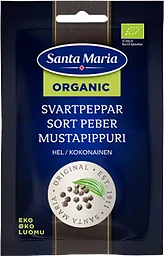 Svartpeppar Hel Ekologisk 17g Santa Maria
