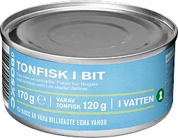 Tonfisk i vatten 170g ICA Basic