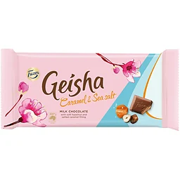 Chokladkaka Geisha Caramel & Sea Salt 121g Fazer